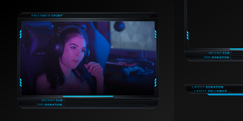 Blue Boomerang Stream Overlay